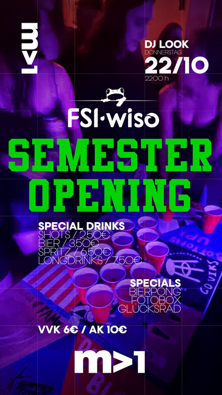 FSI & WiSo Semester Opening
